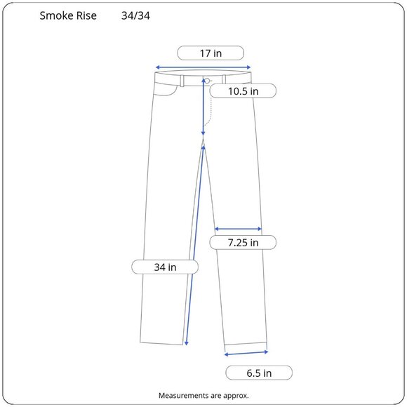 NEW Smoke Rise Mens Bleached Distressed Denim Jeans Slim Fit JP9233 Size 34/34 - Picture 3 of 13